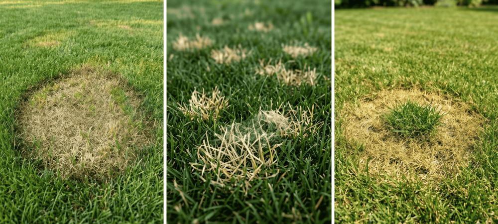 brown spot, dollar spot, and summer patch diseases
